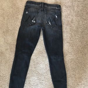 Mother looker ankle fray jeans